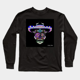 black mariachi san ecopop Long Sleeve T-Shirt